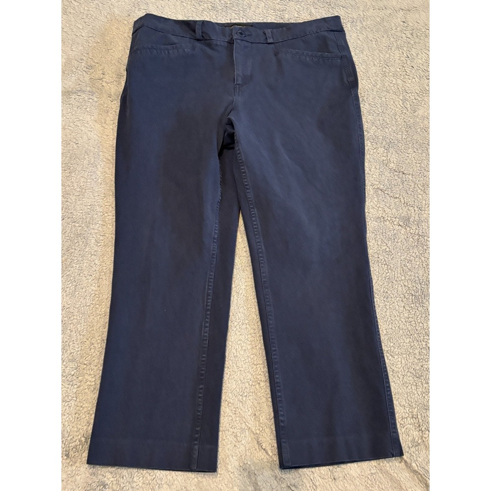Banana Republic Pants Womens 10 Blue Cropped Ankle Casual Stretch Career